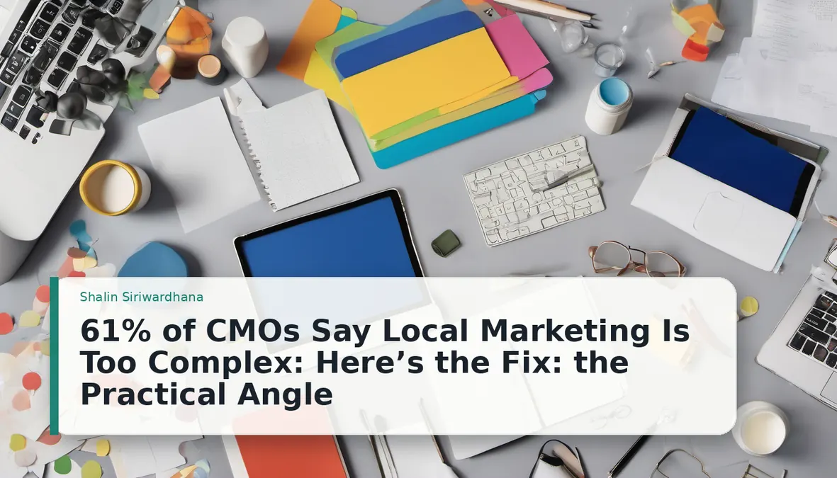 61% of CMOs Say Local Marketing Is Too Complex: Here’s the Fix: the Practical Angle