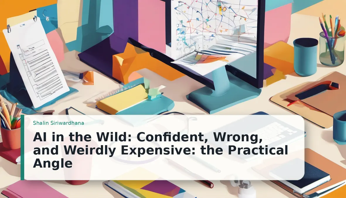 AI in the Wild: Confident, Wrong, and Weirdly Expensive: the Practical Angle