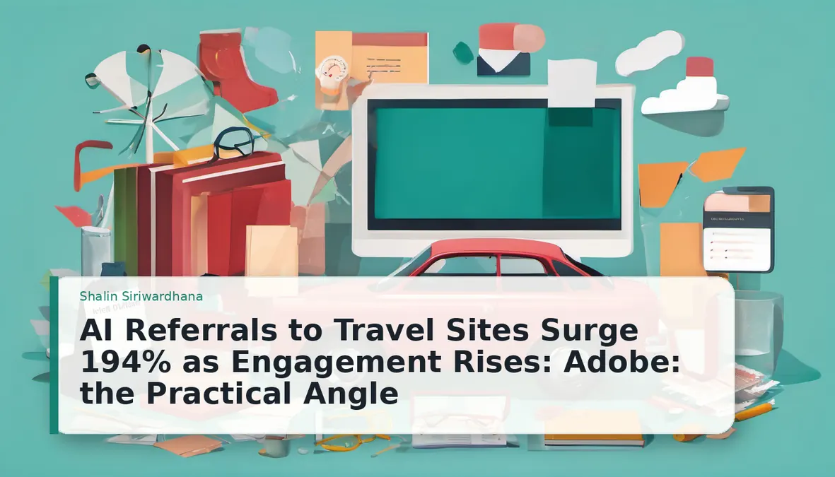 AI Referrals to Travel Sites Surge 194% as Engagement Rises: Adobe: the Practical Angle