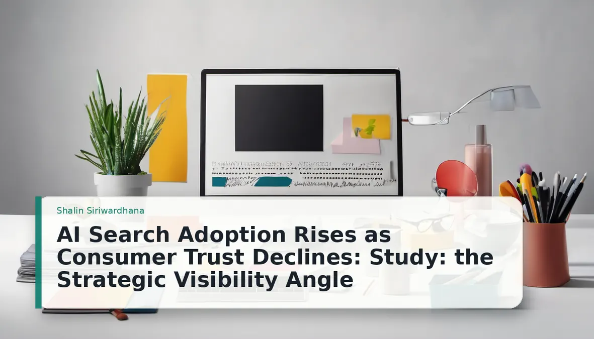 AI Search Adoption Rises as Consumer Trust Declines: Study: the Strategic Visibility Angle