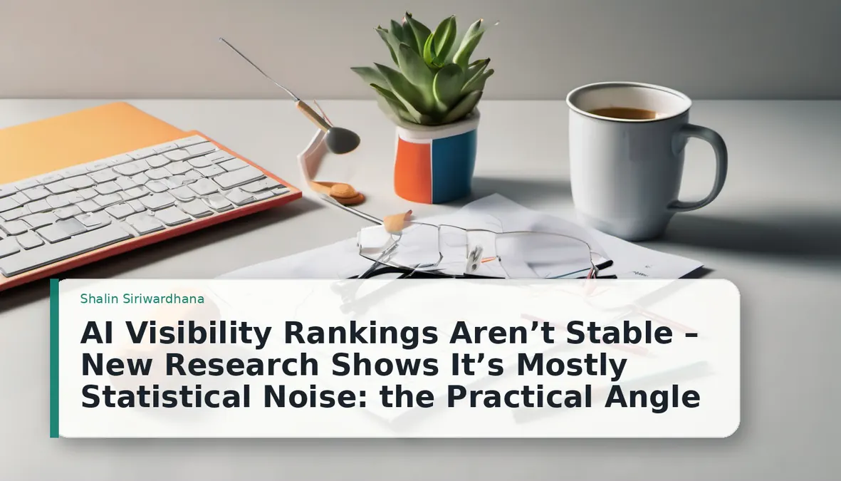 AI Visibility Rankings Aren’t Stable – New Research Shows It’s Mostly Statistical Noise: the Practical Angle