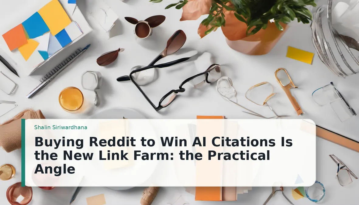 Buying Reddit to Win AI Citations Is the New Link Farm: the Practical Angle