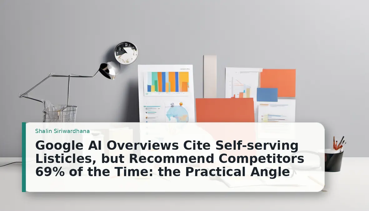 Google AI Overviews Cite Self-serving Listicles, but Recommend Competitors 69% of the Time: the Practical Angle