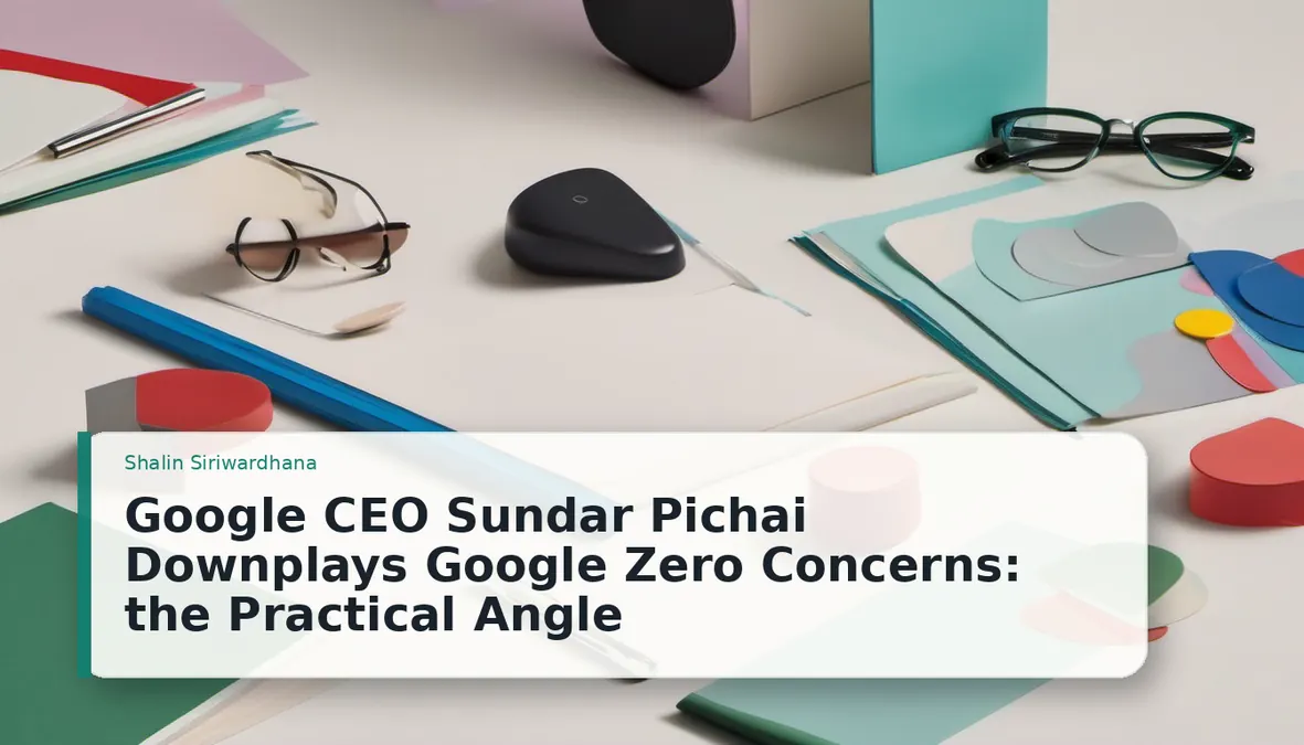 Google CEO Sundar Pichai Downplays Google Zero Concerns: the Practical Angle