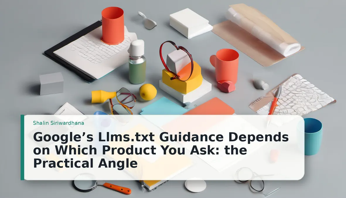 Google’s Llms.txt Guidance Depends on Which Product You Ask: the Practical Angle