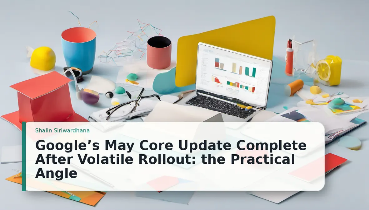 Google’s May Core Update Complete After Volatile Rollout: the Practical Angle