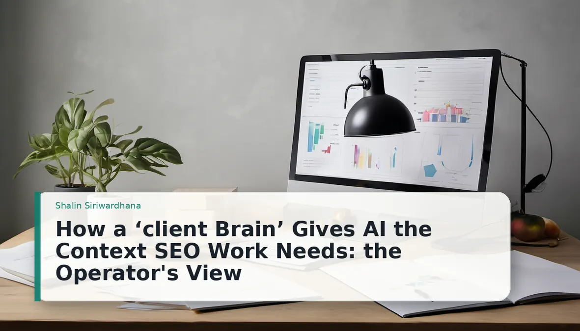 How a ‘client Brain’ Gives AI the Context SEO Work Needs: the Operator's View