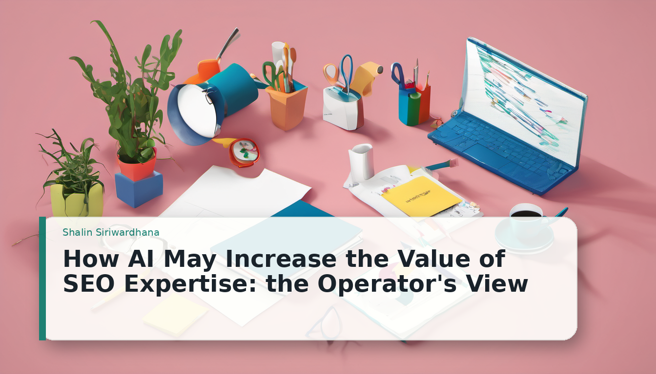 How AI May Increase the Value of SEO Expertise: the Operator's View