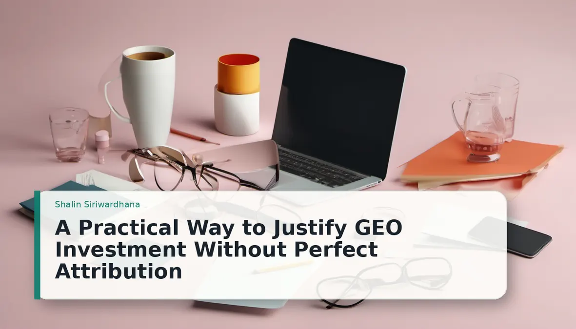 A Practical Way to Justify GEO Investment Without Perfect Attribution