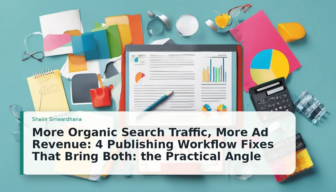 More Organic Search Traffic, More Ad Revenue: 4 Publishing Workflow Fixes That Bring Both: the Practical Angle