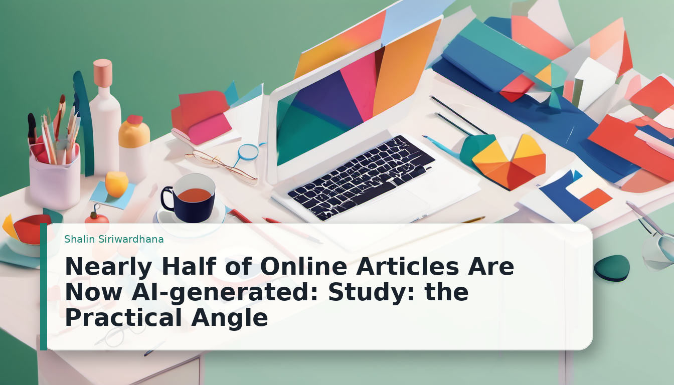 Nearly Half of Online Articles Are Now AI-generated: Study: the Practical Angle