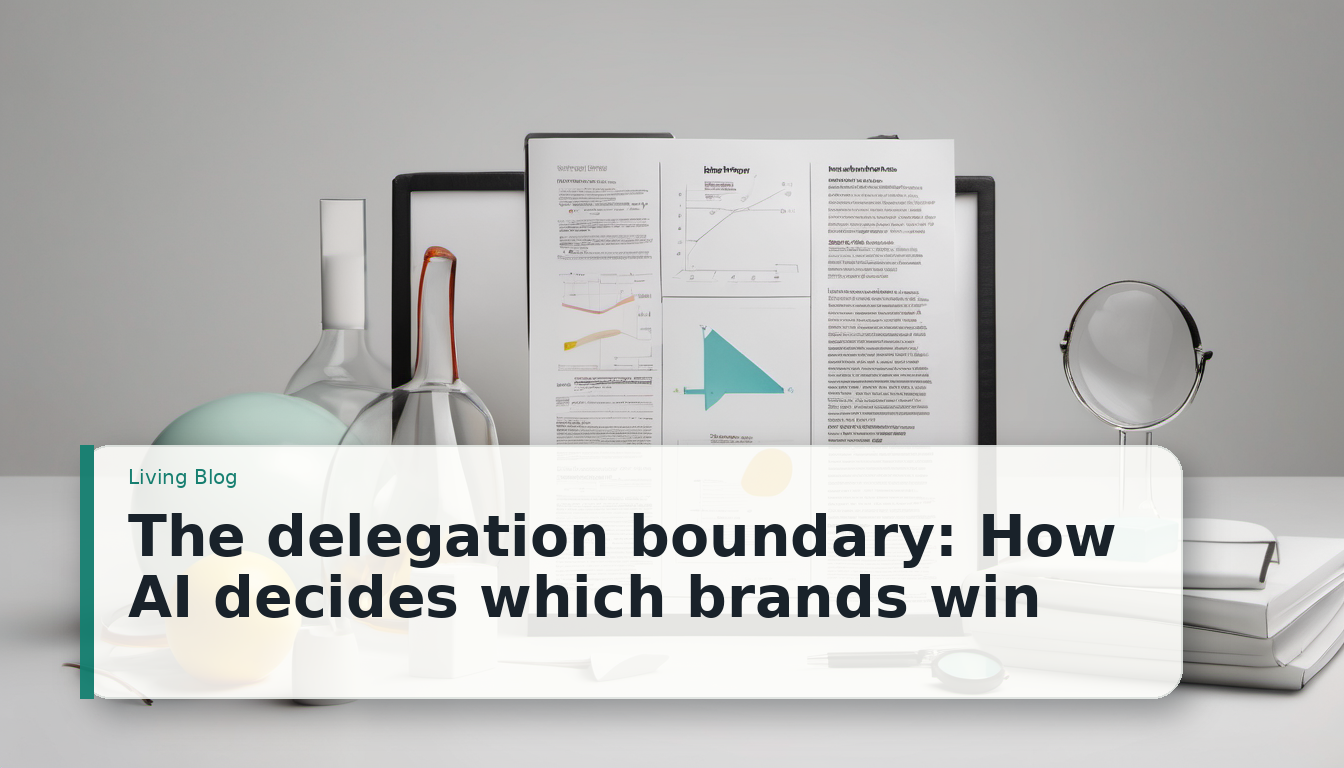 The Delegation Boundary Is the New Brand Selection Layer