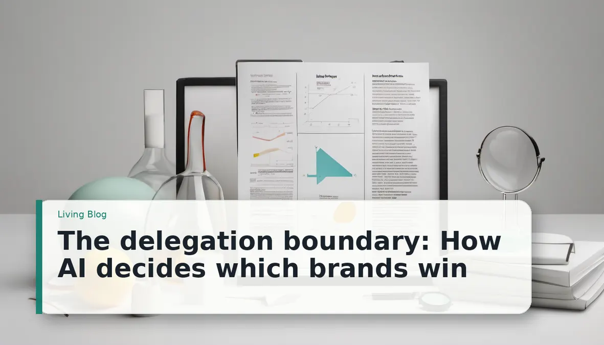 The Delegation Boundary Is the New Brand Selection Layer