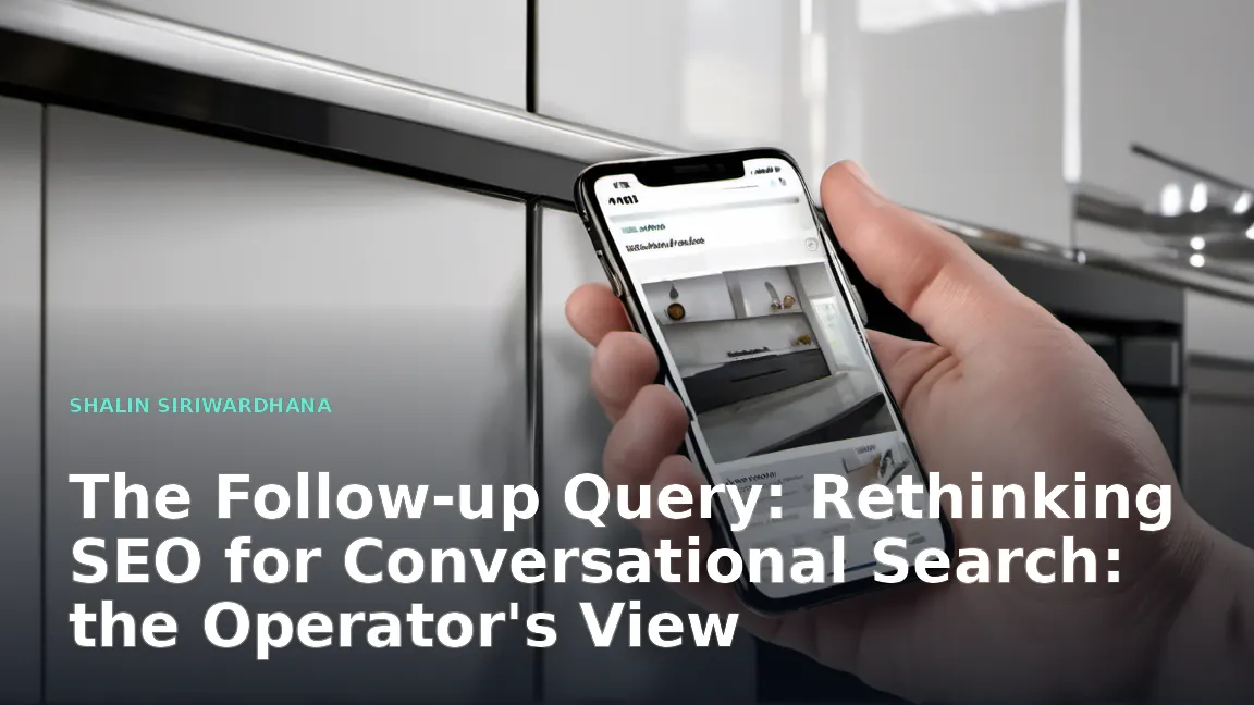 A person holding a smartphone showing a chat interface where a photo of a broken dishwasher part has been uploaded, accompanied by the text question "How do I fix this?"