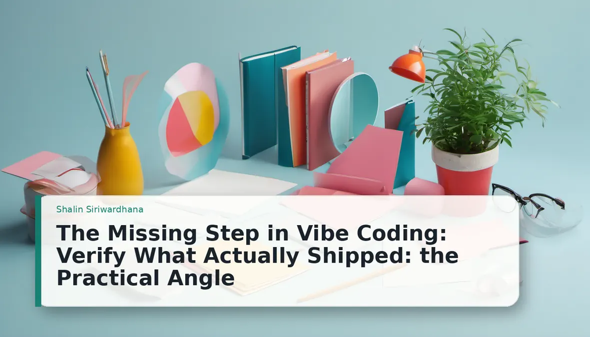 The Missing Step in Vibe Coding: Verify What Actually Shipped: the Practical Angle