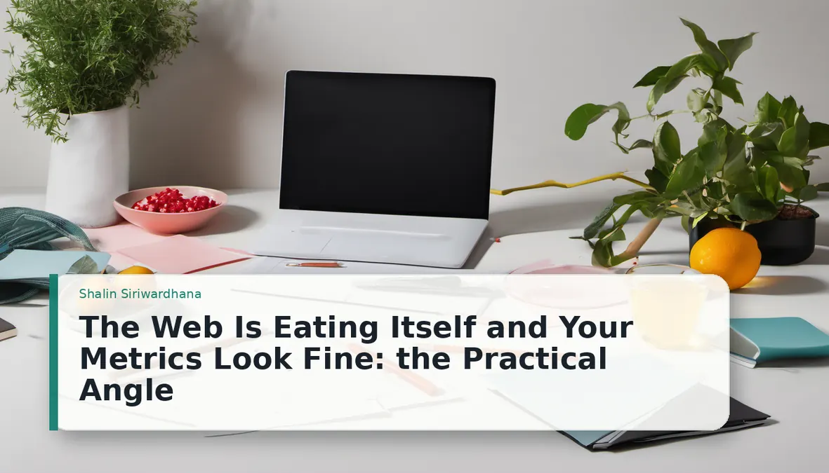 The Web Is Eating Itself and Your Metrics Look Fine: the Practical Angle