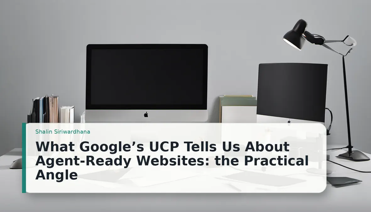 What Google’s UCP Tells Us About Agent-Ready Websites: the Practical Angle