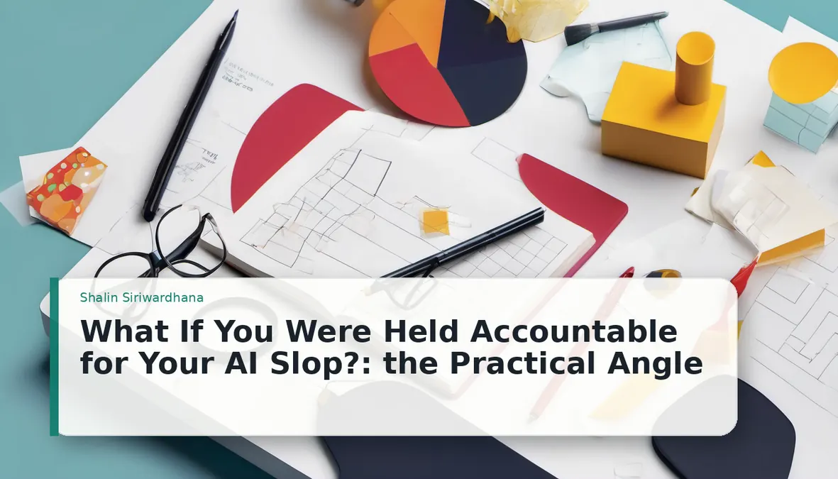 What If You Were Held Accountable for Your AI Slop?: the Practical Angle