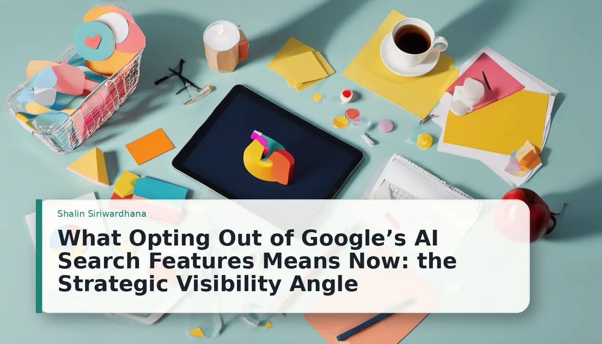 What Opting Out of Google’s AI Search Features Means Now: the Strategic Visibility Angle