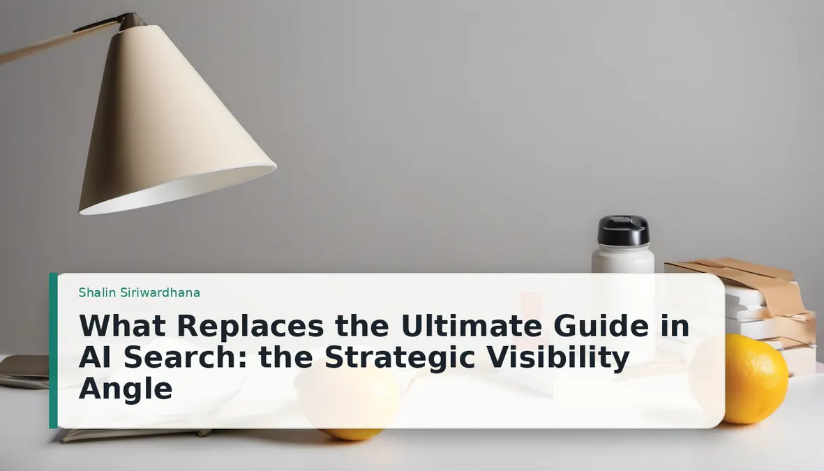 What Replaces the Ultimate Guide in AI Search: the Strategic Visibility Angle