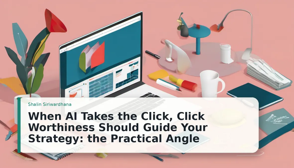 When AI Takes the Click, Click Worthiness Should Guide Your Strategy: the Practical Angle