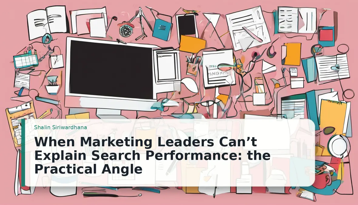 When Marketing Leaders Can’t Explain Search Performance: the Practical Angle