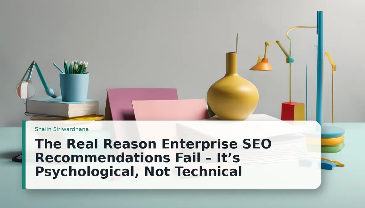 The Real Reason Enterprise SEO Recommendations Fail – It’s Psychological, Not Technical