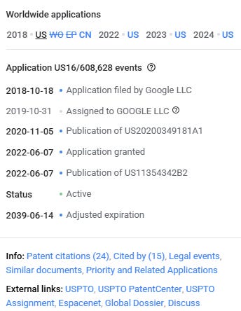 Screenshot from Google