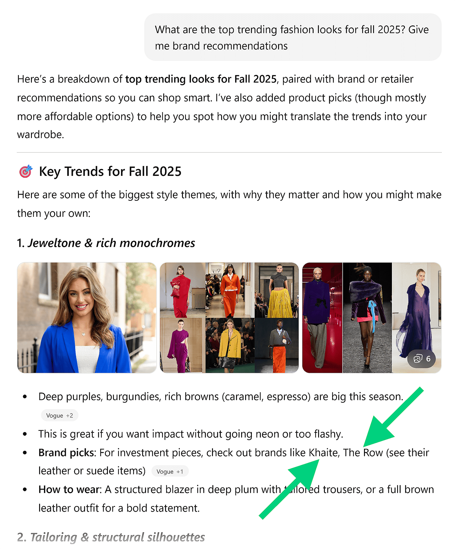 chatgpt top trending fashion looks brands