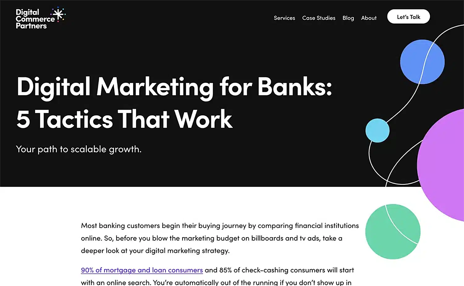 dcp marketing for banks
