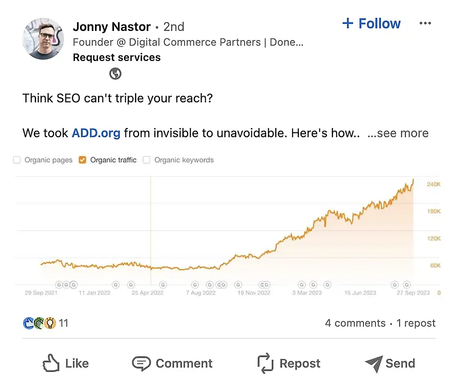 jonny nastor social media post