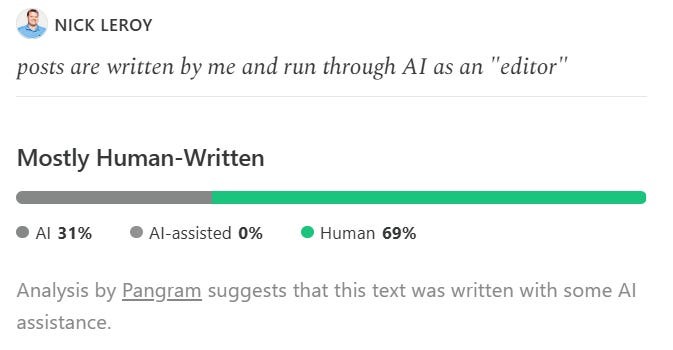 Nick LeRoy post Pangram