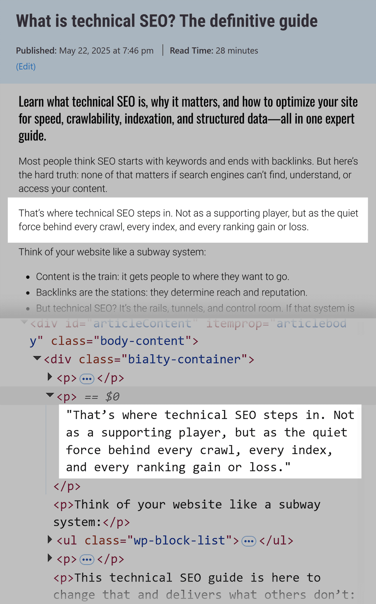 searchengineland text in article and html scaled