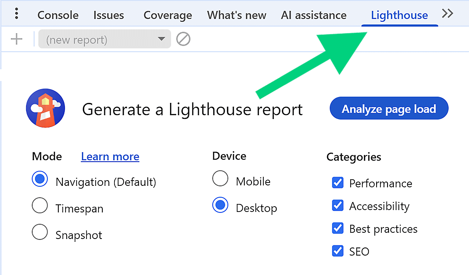 lighthouse inspect