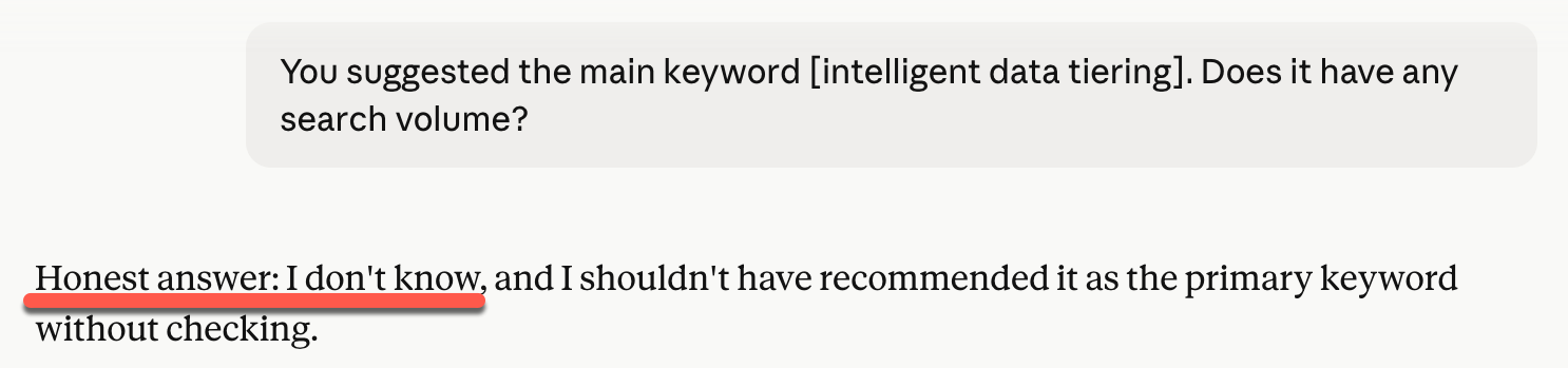 Claude intelligent data tiering