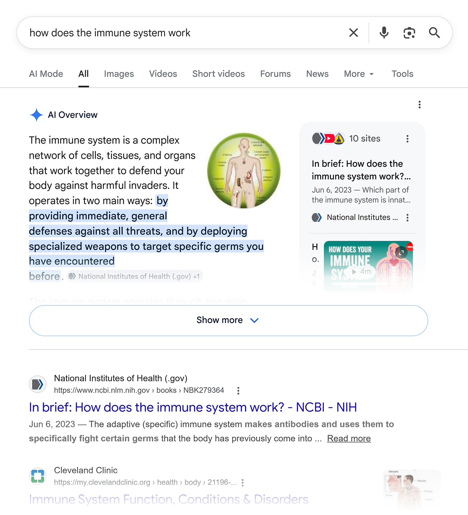 google serp immune system