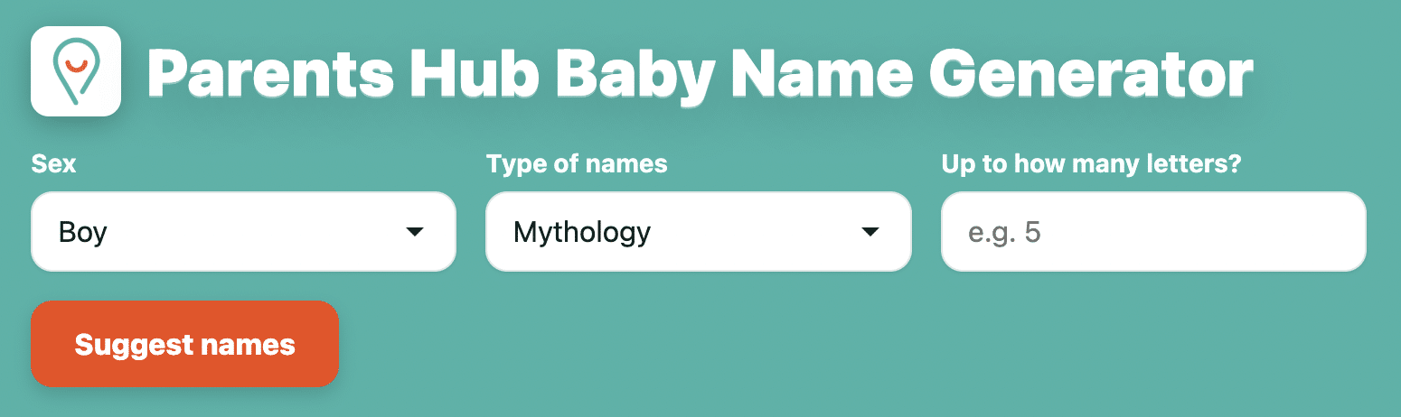 Parents hub Baby name generator